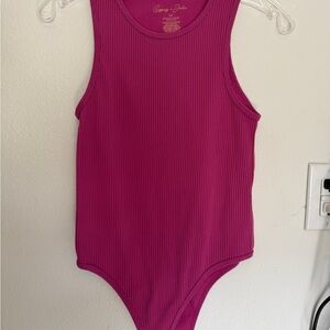 Pink Tank Top Bodysuit/One Piece S/M